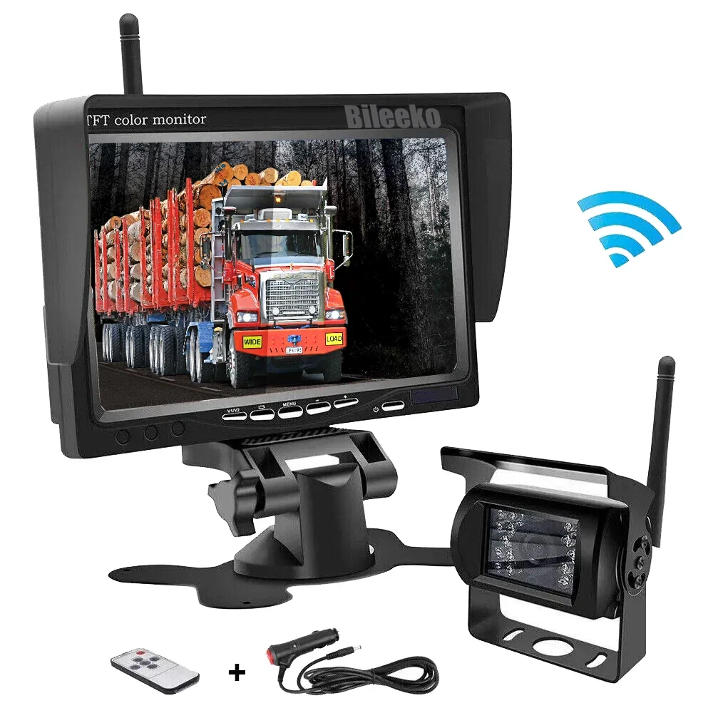 

Wireless Backup Camera 5/7" Car Rear View Monitor For RV Pickup Truck Van Bus