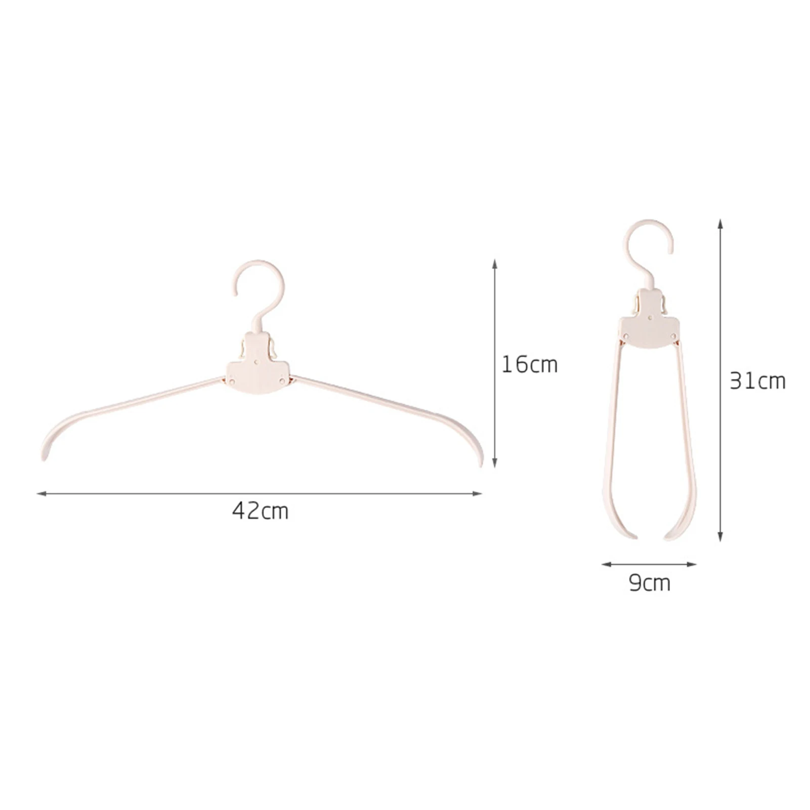 Clip e Drip Cabides, Locatário Amigável Cabides Dobráveis para Chapéus Cachecóis Calças Luvas, 10Pcs
