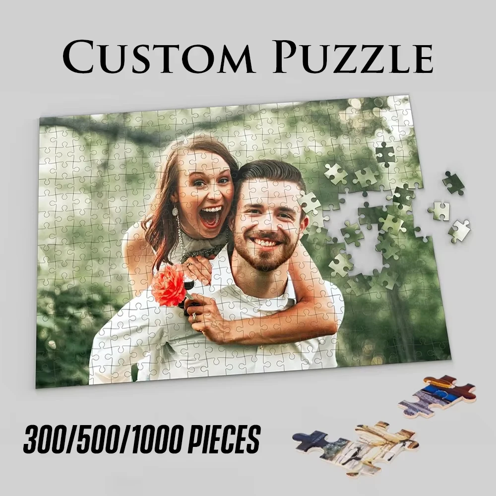 DIY Custom Jigsaw Puzzle Customize Your Own Personalized Picture Puzzle Anniversary Festival Gift Toy 500/1000/1200/2000