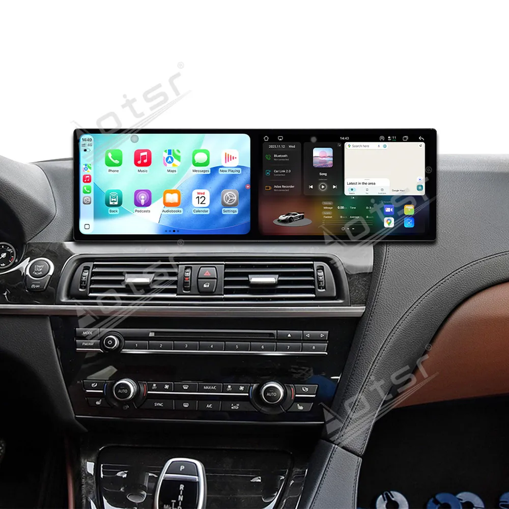Dual 9.1 Inch Android15 Carplay Inch Touch Screen For BMW 6 Series 2013-2017 NBT Multimedia Player Car GPS Navigation Head Unit