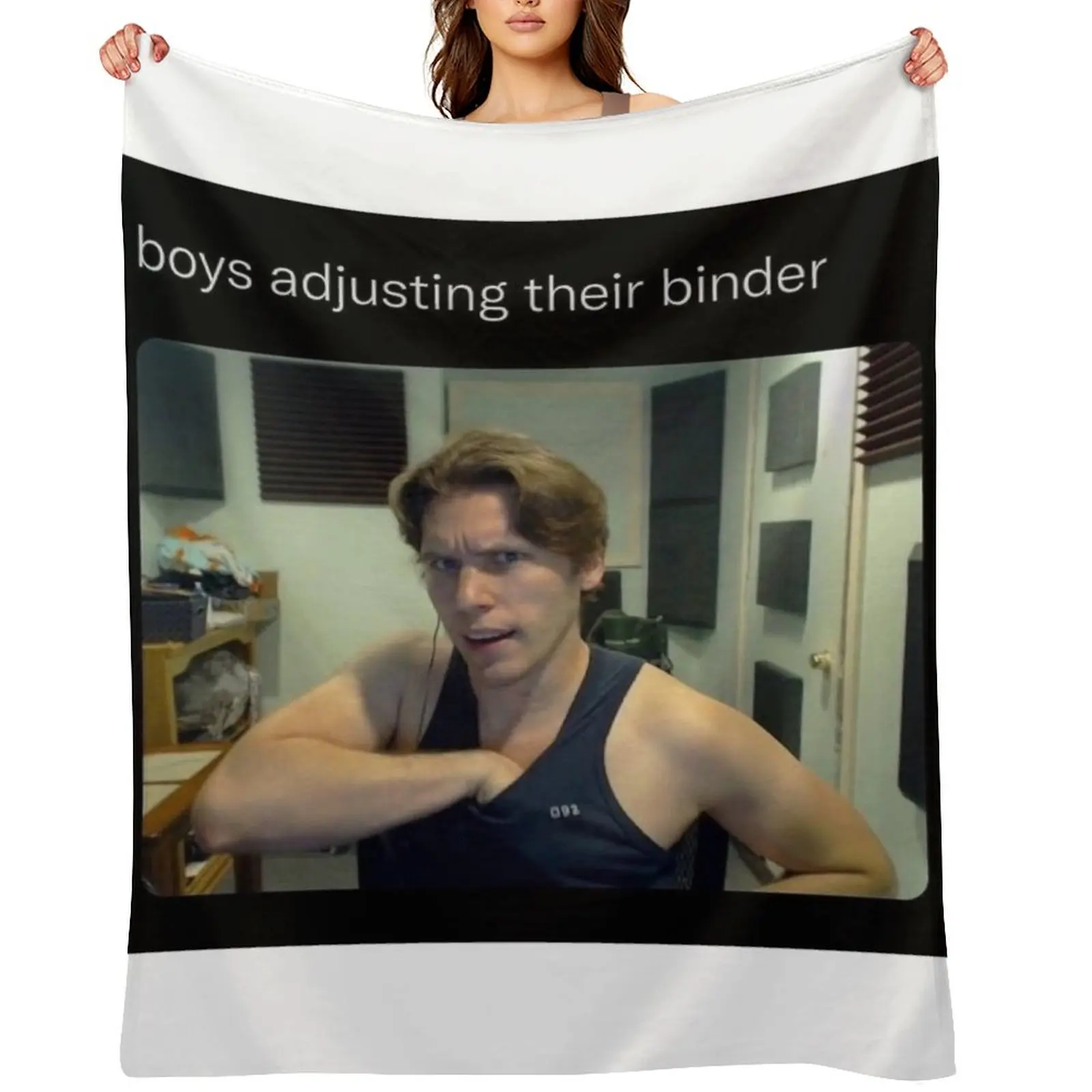 

transgender jerma Throw Blanket Blankets For Baby warm for winter Plaid on the sofa Warm Blankets