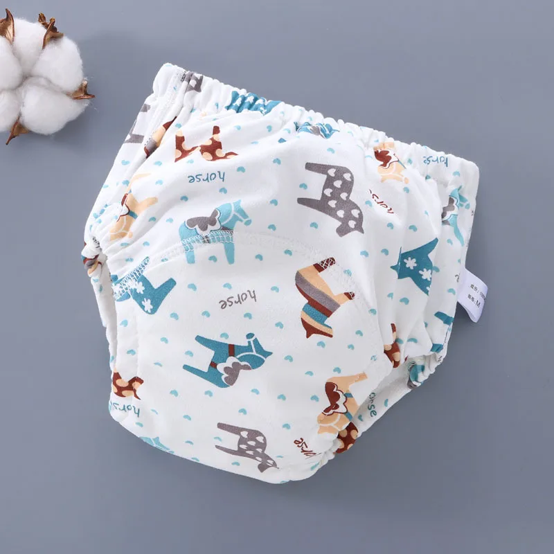 6 schichten Wasserdicht Wiederverwendbare Baumwolle Baby Training Hosen Infant Shorts Unterwäsche Tuch Baby Windel Windeln Höschen Windel Ändern