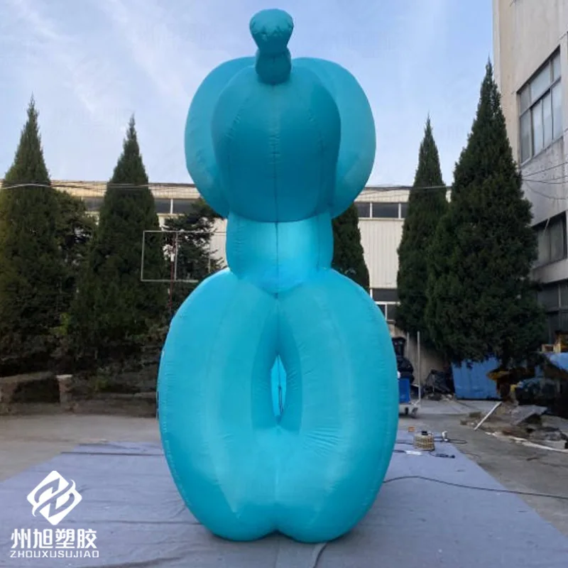 كلاب قابلة للنفخ، نماذج هوائية على شكل حيوانات مع منفاخات، مركز تسوق خارجي ودعائم تزيين نشاط مربع