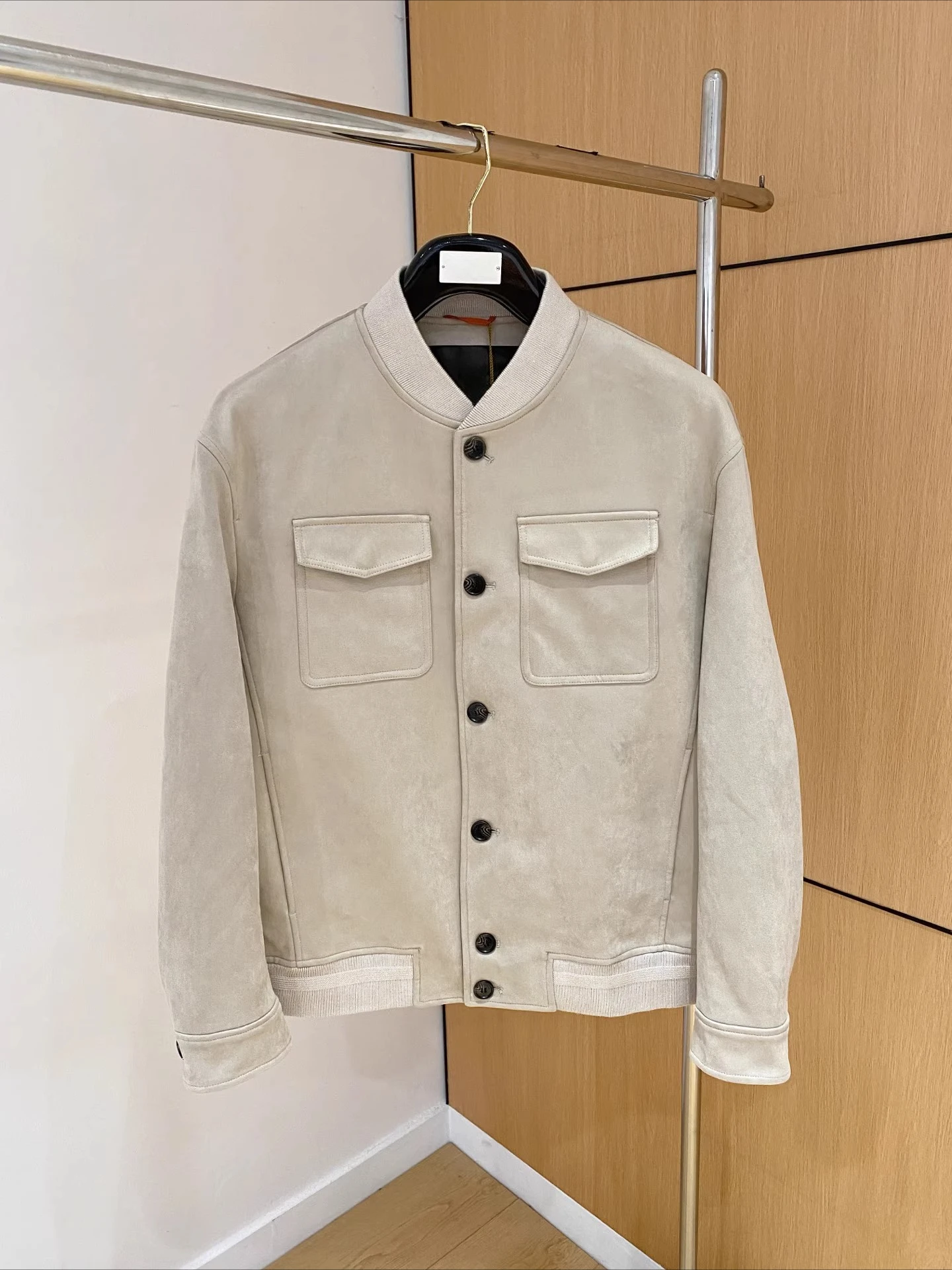 

Italian LP 25aw Fleece Suede Old Money Style Casual Stand-Up Jacket