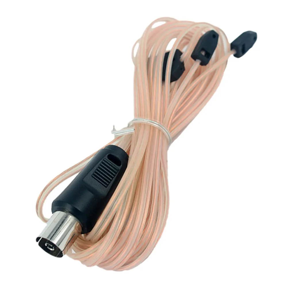 2M Fm Antenna Coaxial Cable Wire for Radio Stereo Receiver Power Amplifier TV with 75 Ohm Plug Male Connector Pure Copper