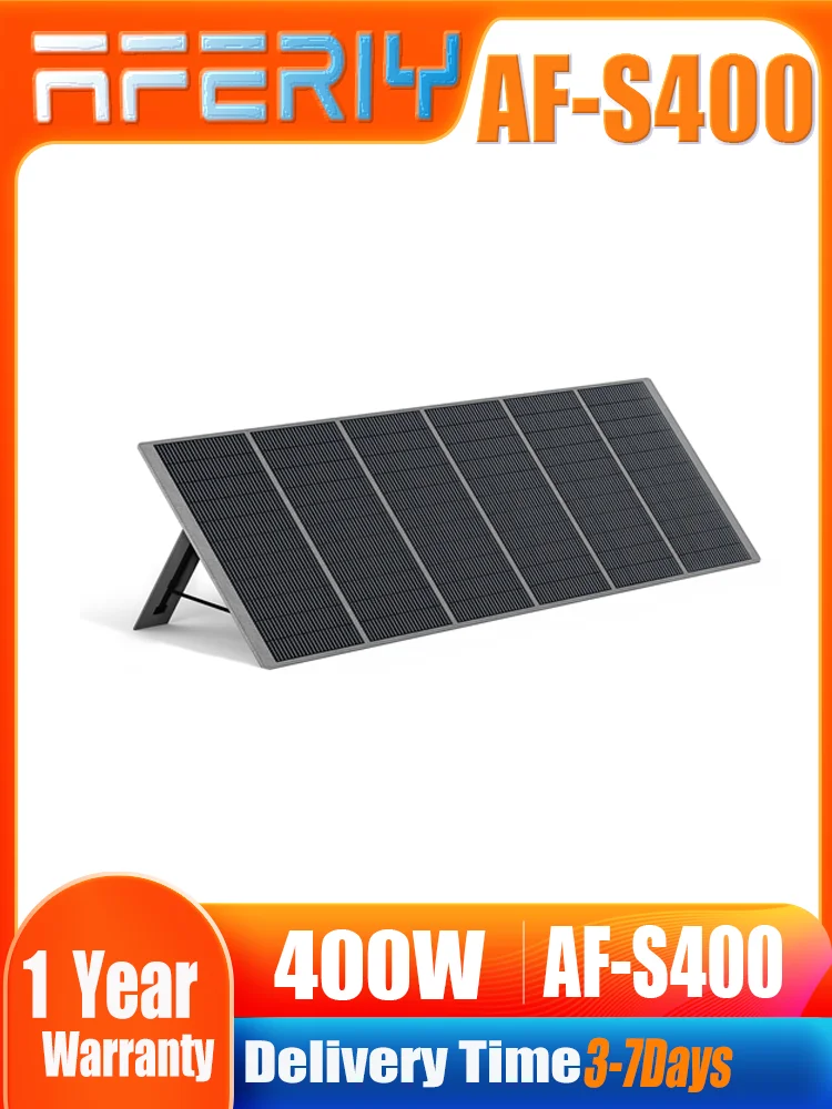 AFERIY AF-S400 Opvouwbare 400W Conversie-efficiëntie 23% Draagbare Oplaadbare Zonnebatterij Buiten Zonne-energiecentrale - afbeelding 2