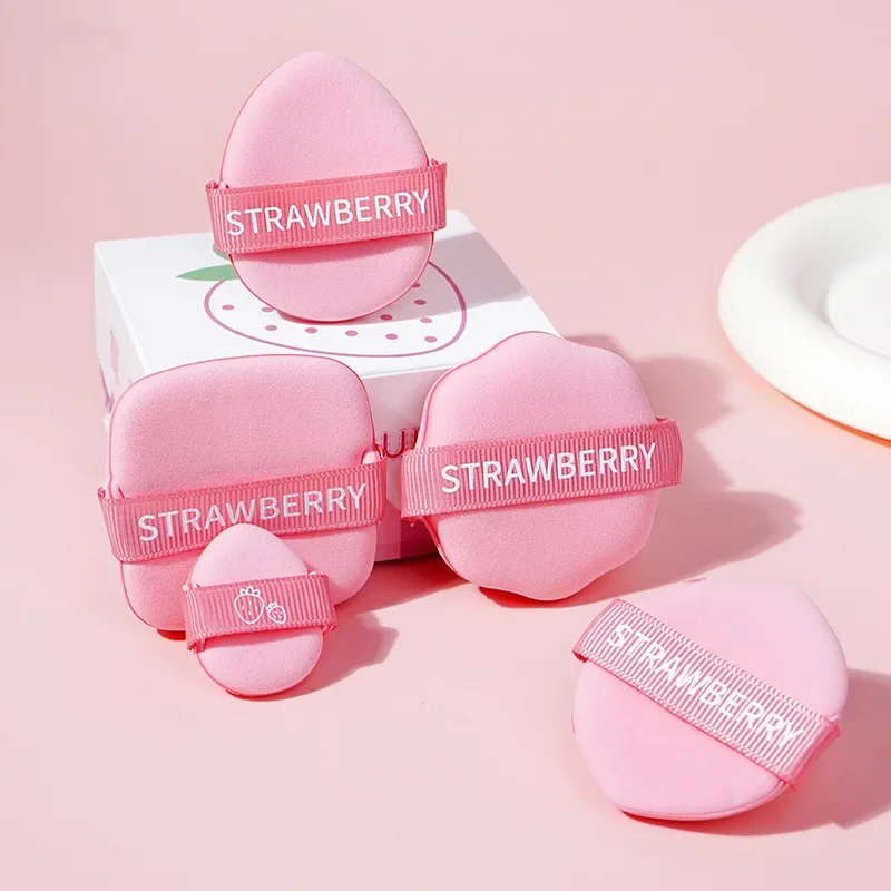 Dry Wet Dual-use Liquid Foundation Super Soft Powder Free Makeup Artist Strawberry Biscuit Air Cushion Powder Puff Cosmetic