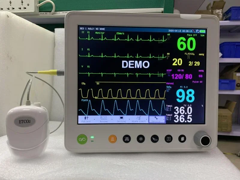 12.1'' Portable Multi-parameter Mon,itor Color Display Vi,tal Si,gns  Mon,itor