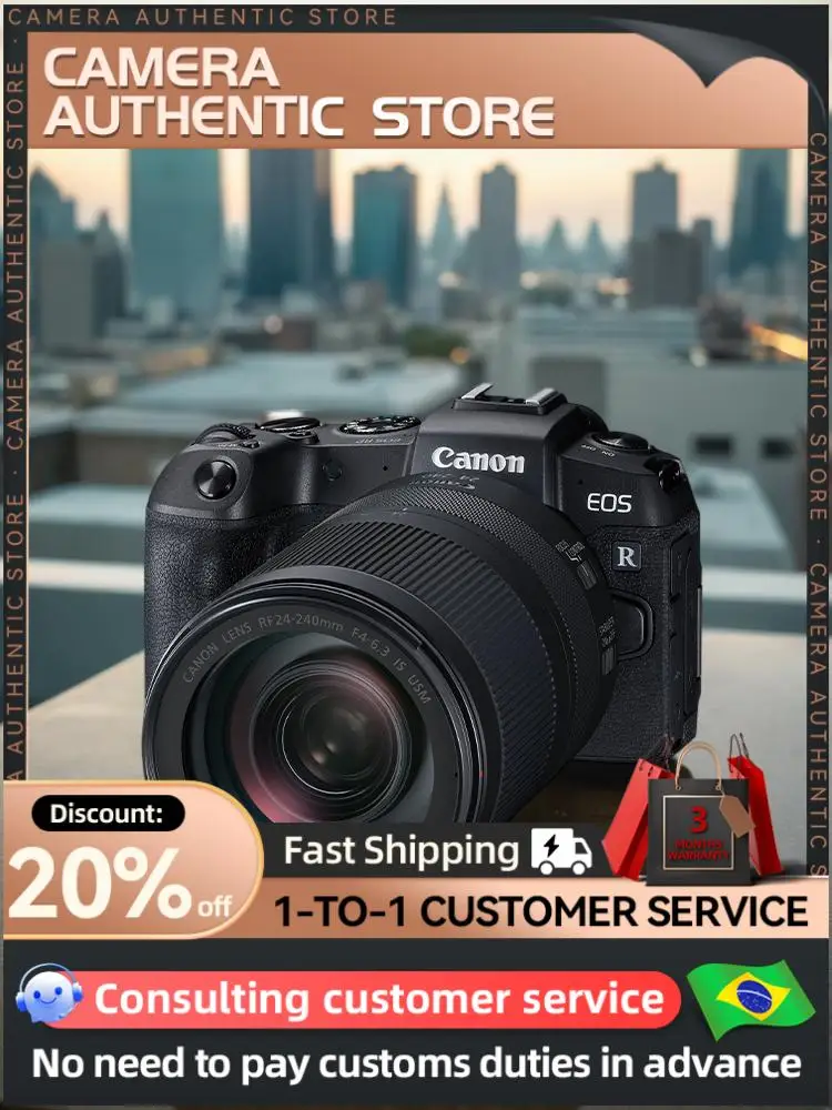 Canon EOS RP Full-Frame Mirrorless Digital Camera Compact Professional Photographer Photography 4K Video Cameras 10FPS 26.20MP