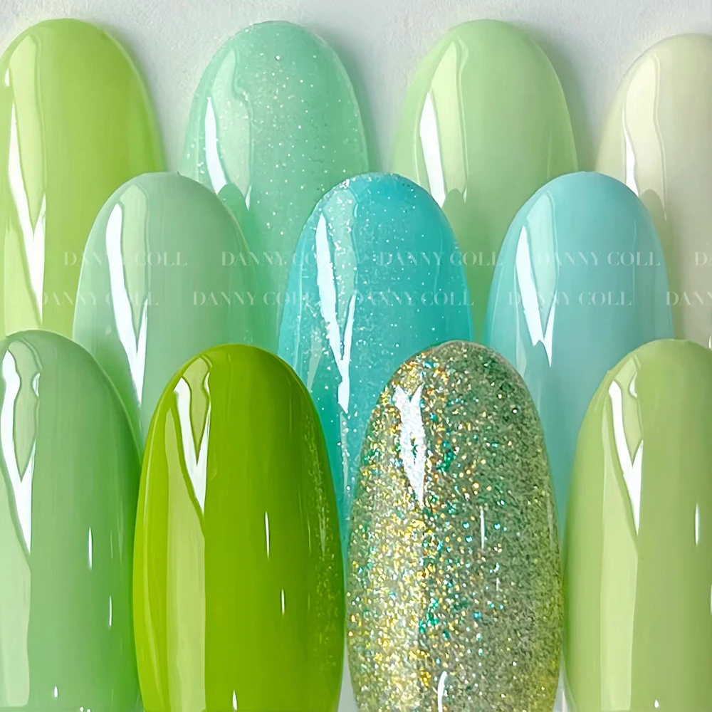 24 Stuks Zomer Groene Gel Nagellak 15Ml Bos Nagellak Met Kleurenkaart Professionele Nail Art Langdurige Koreaanse Gel