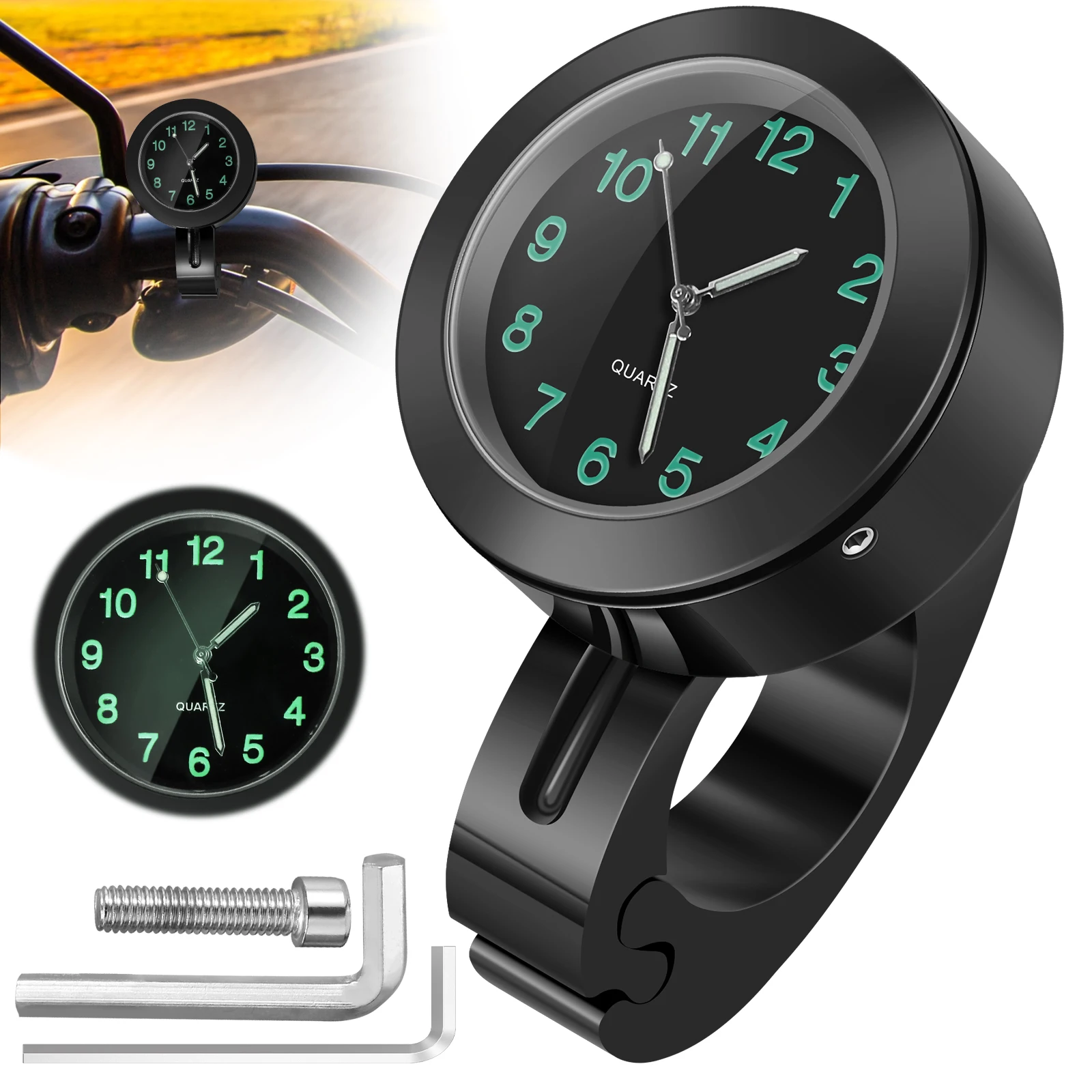 Motorbike Handlebar Watch 7/8