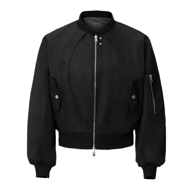 

Новая мода весна осень мужские повседневные модные повседневные простые базовые бейсбольные куртки с цветным кодированием на молнии мужские пальто одежда топы