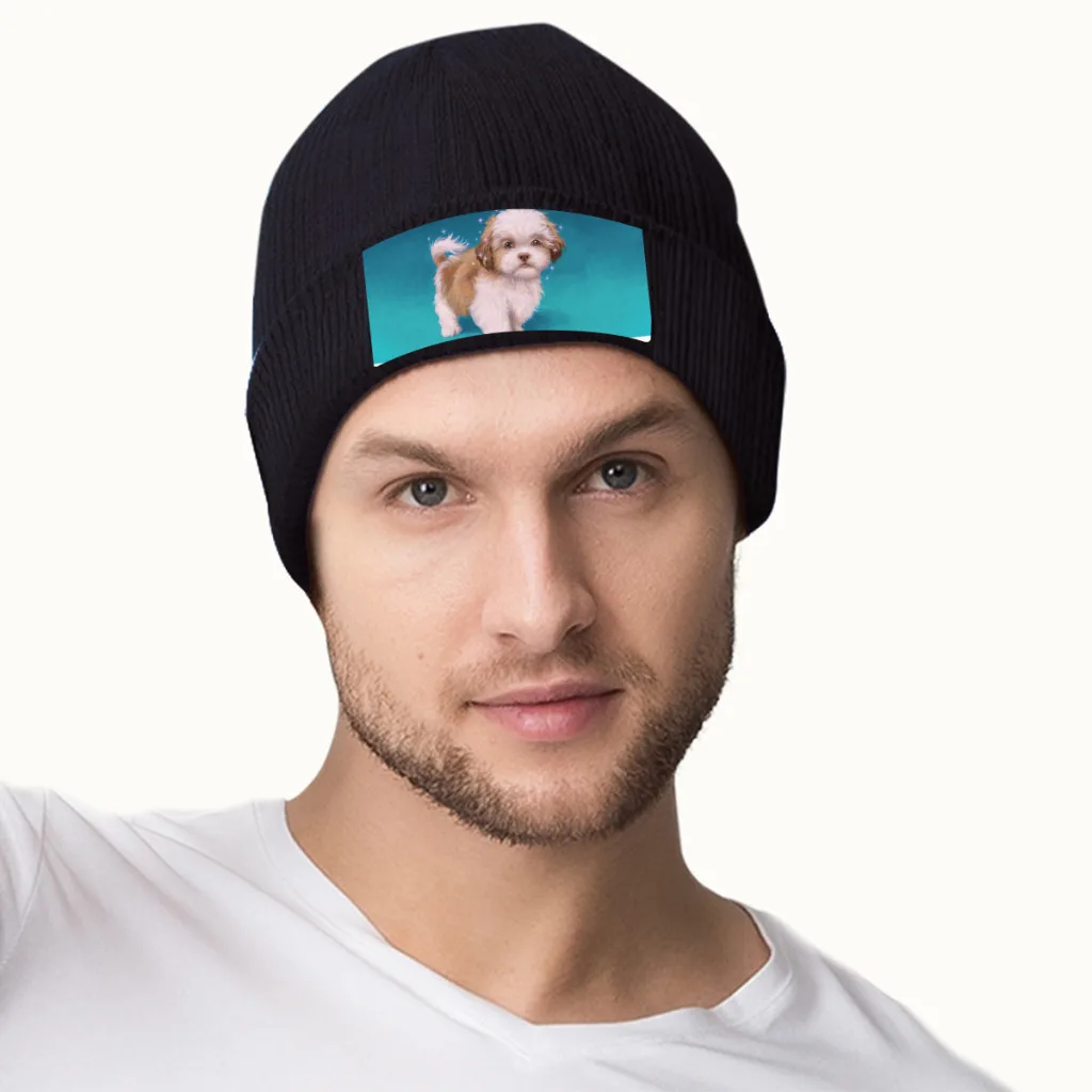 Luke Skywalker, Jedi Puppy, Shih Tzu, puppy Beanie Knitted Hat Caps Fur Women Men Bonnet Winter Warm