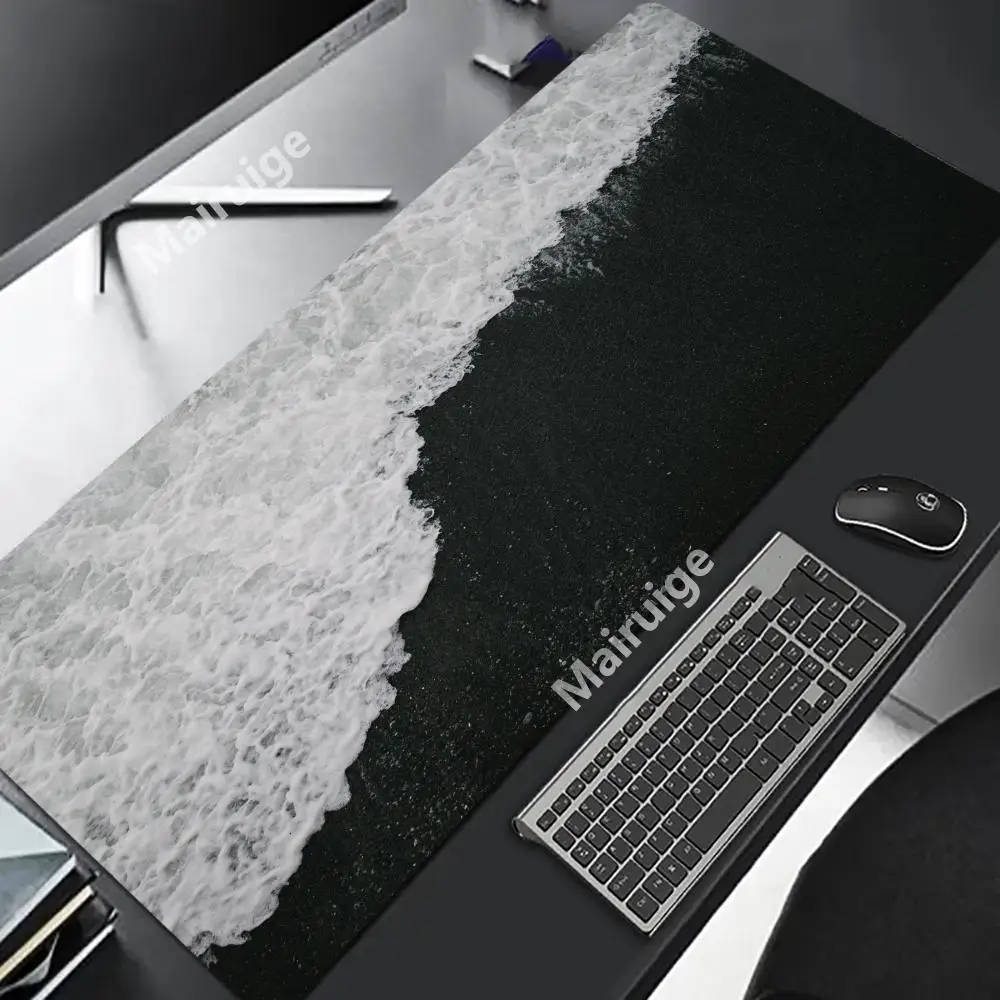 Tide landschap Muismat XL Grote computeraccessoires Kantoorspel Tafelmatten XXL Antislip gamingtoetsenbord Muismatten Bureaupads