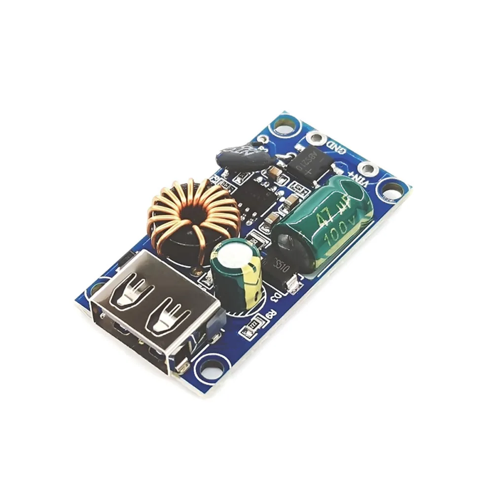 

12V 24V 48V 60V 72V DC-DC Step Down Converter 5V 2A Charging Buck Board USB Step Down Power Module for Car Mobile Phone