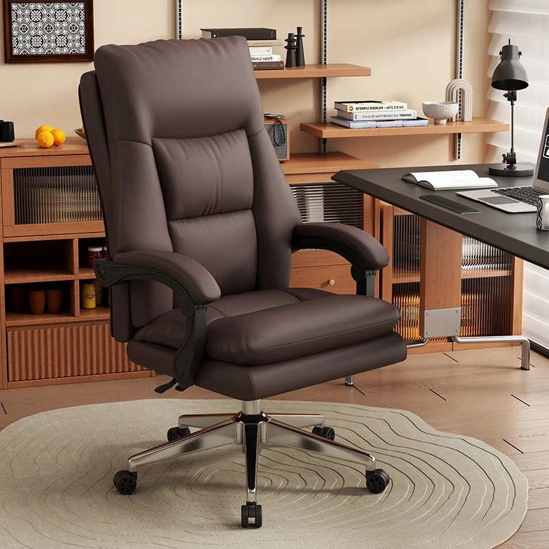 

Новая модель кожаного офисного кресла Boss Chair с откидной спинкой, эргономичное кресло для учебы и работы за компьютером дома