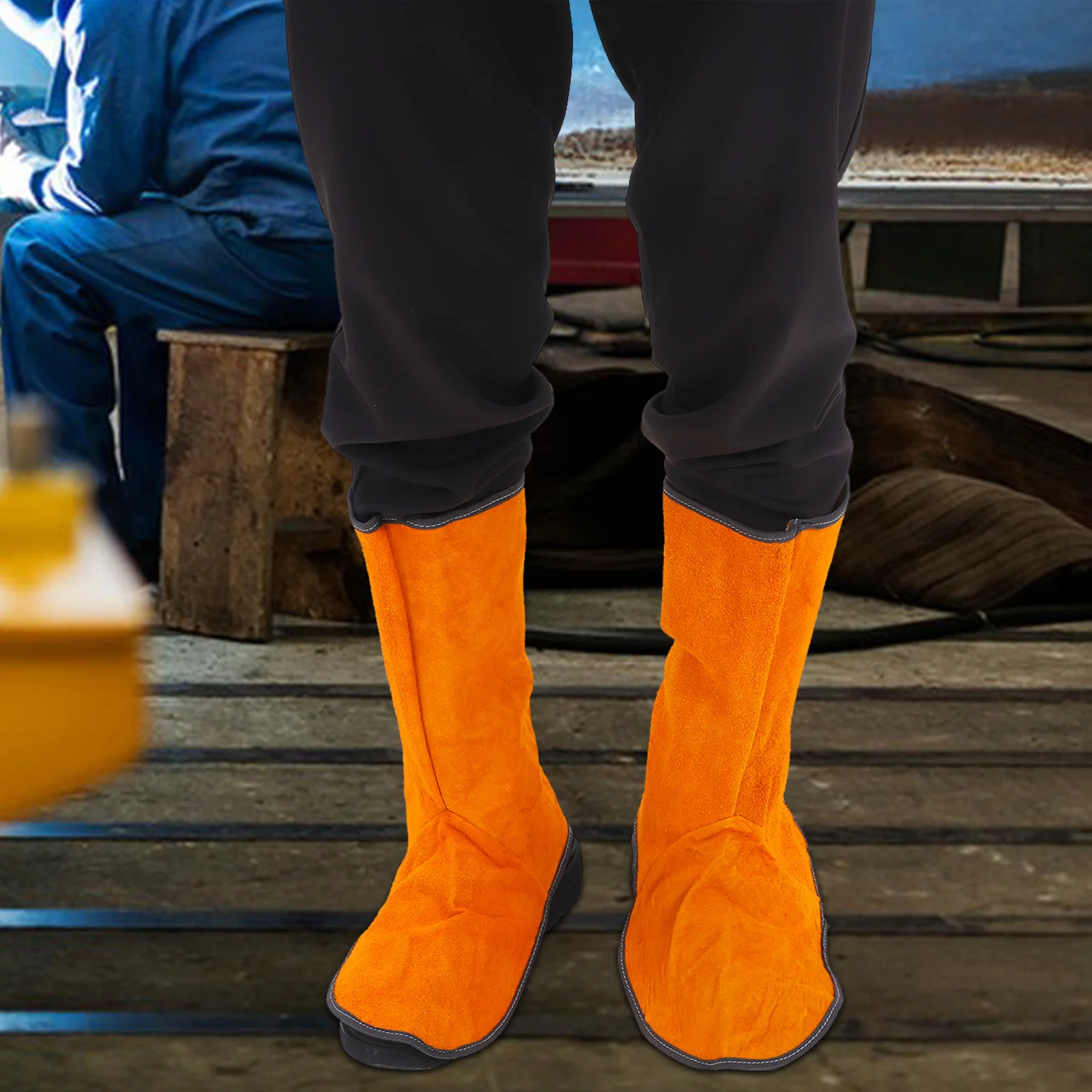 2Pcs Welding Boot Covers Fire Resistant Shoe Protector Welding Shoe Covers Welder Boot Protector Welder Boots