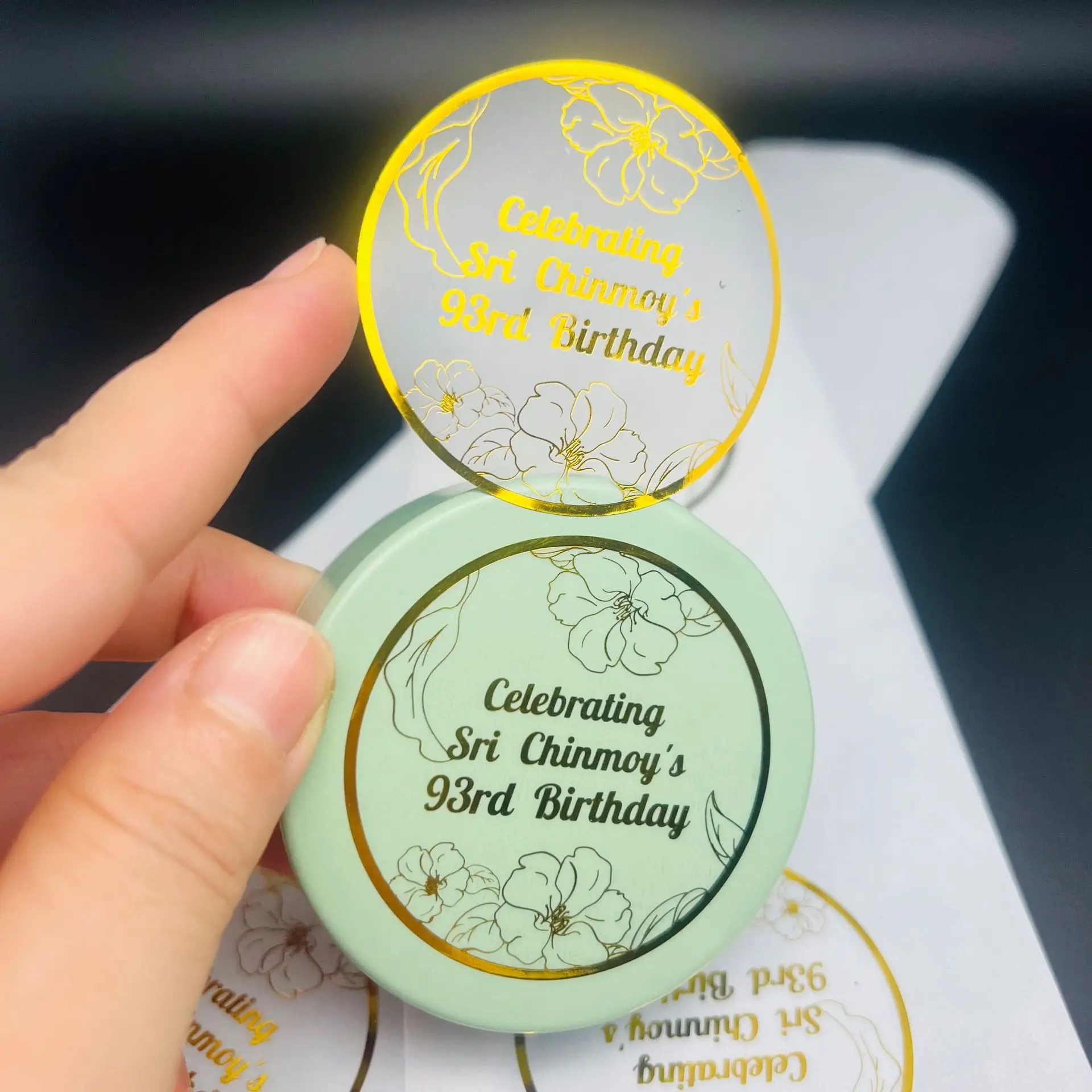Custom Gold Stickers – Metallic, Foil & Luxury Printed Sticker