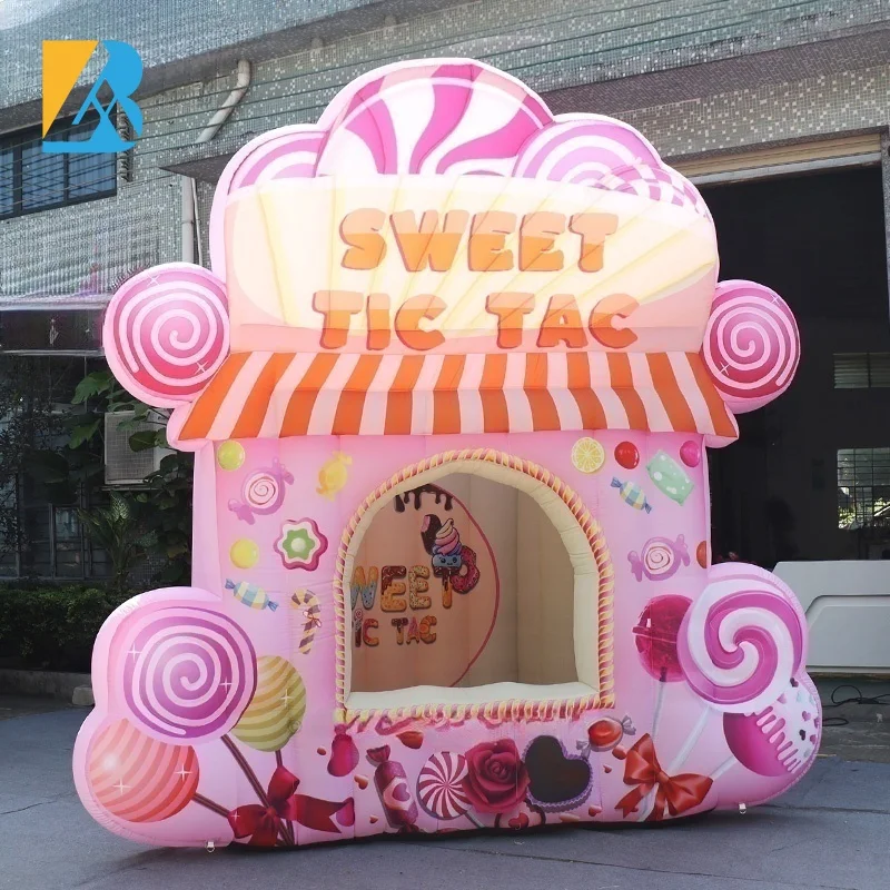 

Personalized Event Decorative Giant Blow up Candy Booth for Picnic Themed Birthday Party Toys