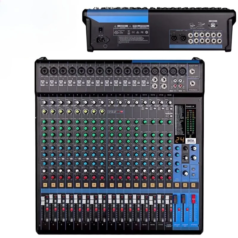 

Audio Mixer MG20 20 Channel Digital DJ Controller Sound System Console