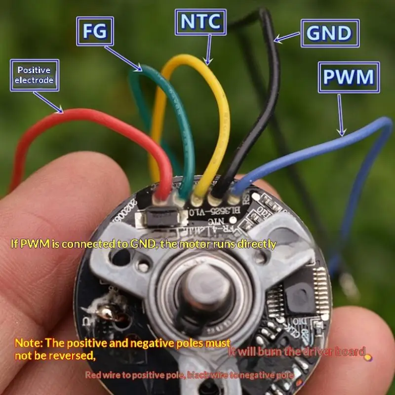 35 مللي متر BLDC فرش السيارات مع سائق محرك كهربائي BL3525O DC7.4V 3200 دورة في الدقيقة عزم دوران كبير محرك قوي PWM سرعة #3