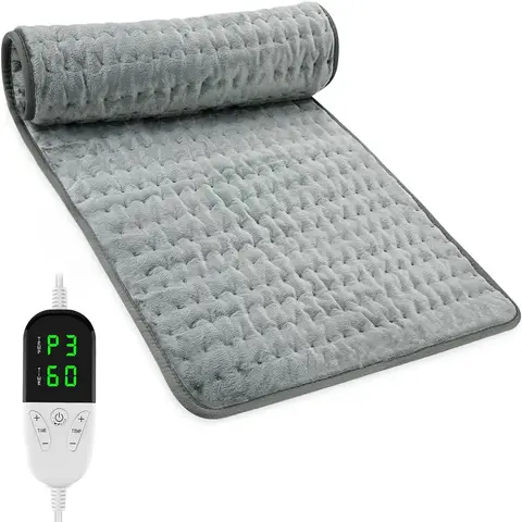 45*85cm Extra-Large Heating Pad - Rapid Heat Up, 6-Speed AdjustableTemperature, 4-Speed Timer Control