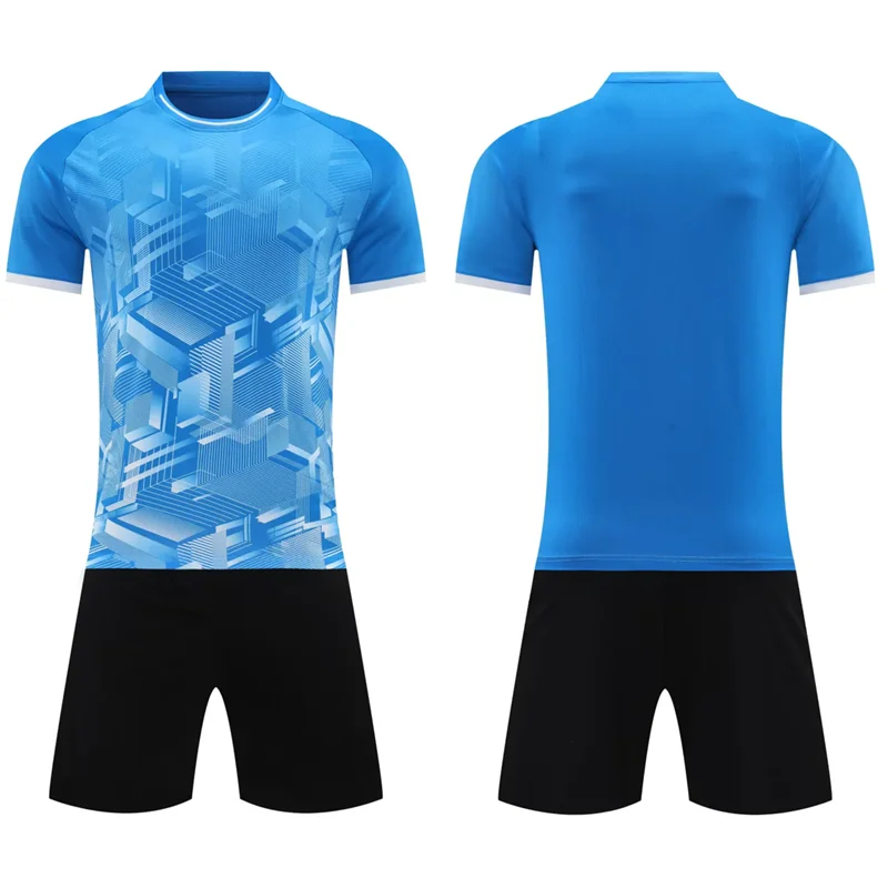 Wholesale Custom Sublimation Soccer Jersey Set Custom Name Printed Football Uniform New Style Shorts OEM Service Available view 4