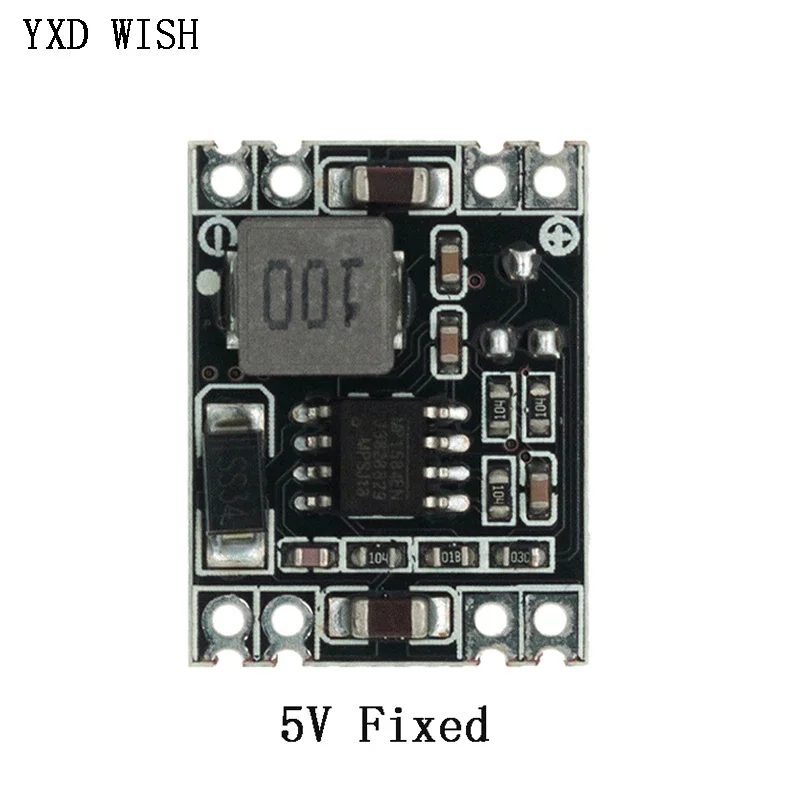 5pcs DC-DC Step-down Power Supply Module DC 5V-12V 24V to 5V 3.3V 9V 12V Fixed Output High-Current Buck Converter Board