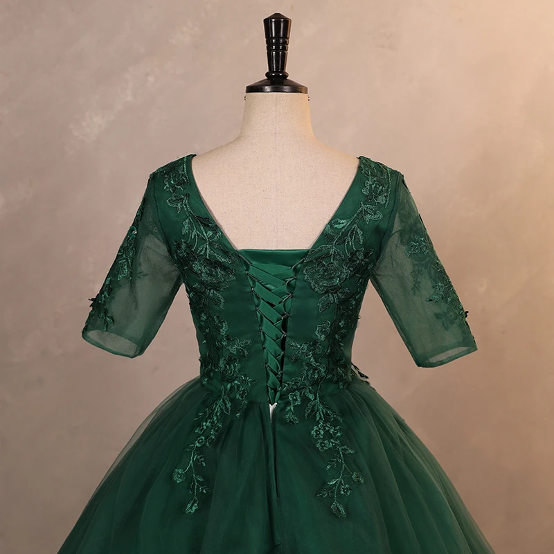 

В наличии Темно-зеленое вечернее платье 15 Quinceanera Платья Бальное платье 15-летние платья для Quinceanera по индивидуальному заказу 2025 Размер 6
