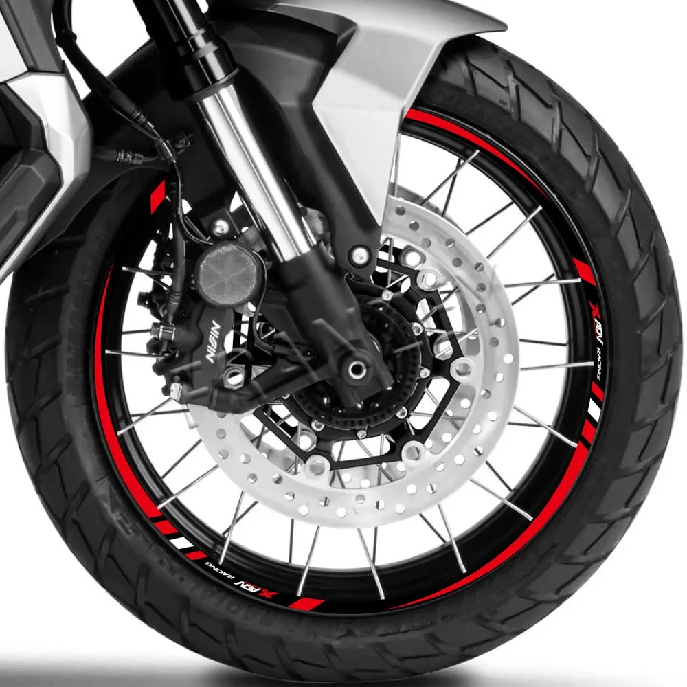 

Motorcycle wheel hub sticker 17 inch 15 inch wheel rim sticker center stripe tape accessory waterproof reflective for Honda XA