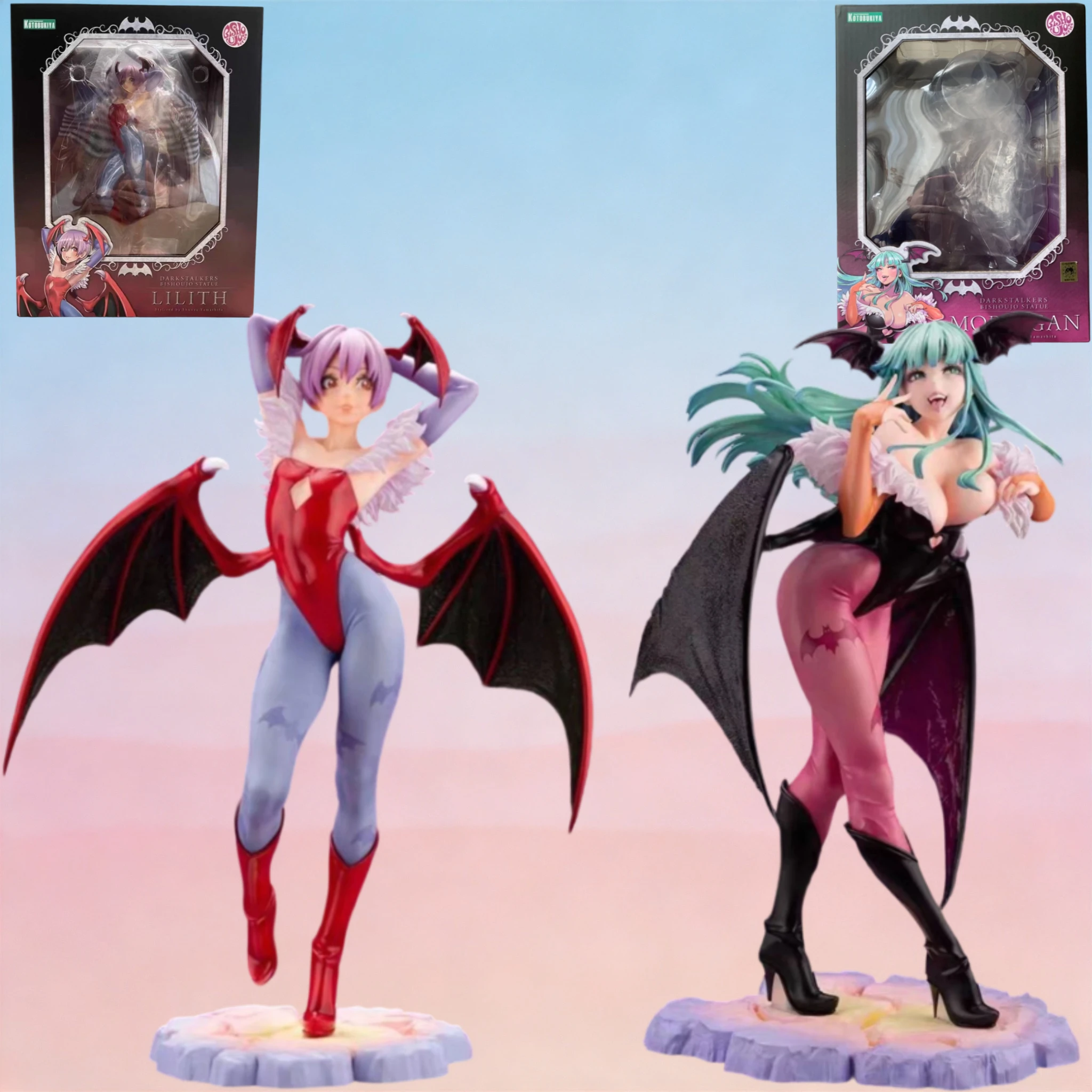 

In Stock Authentic Kotobukiya Bishoujo Series Devil Warrior MORRIGAN LILITH 1/7 Figure Model Collector's Gift