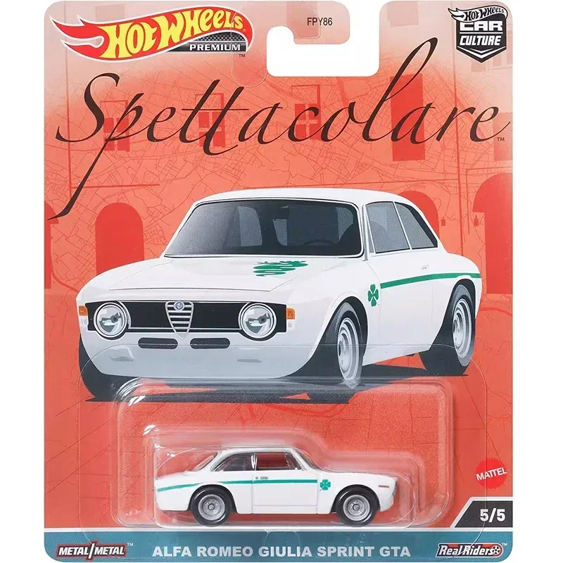 Original Hot Wheels Car Culture Premium Spettacolare Voiture 1/64 Diecast Model Lamborghini Countach Giulia Sprint Toys for Boys