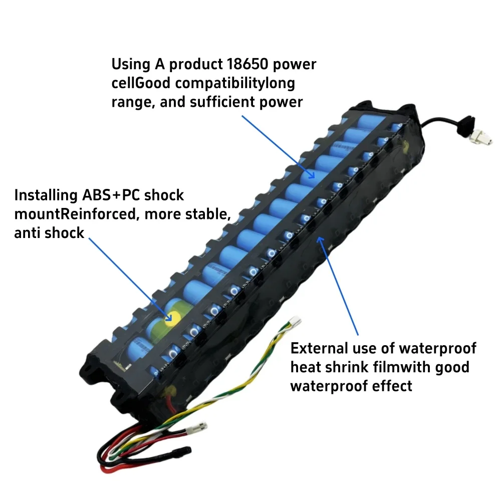 36V 7800mAh 10S3P Lithium Li-ion Battery Pack for Xiaomi M365 Electric Scooter with NE1003-H Cell Communication Interface