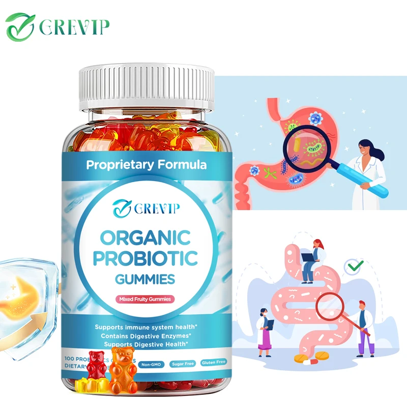 

Organic Probiotic Gummies - Gastrointestinal Care To Support Digestive Health and Relieve Bloating