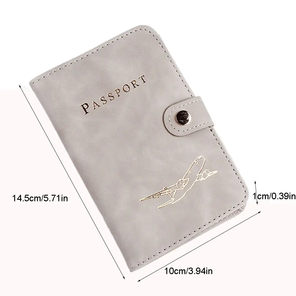 Funda de pasaporte de cuero PU multifunción, accesorios de viaje, billetera de viaje, Clip de pasaporte, soporte de pasaporte, avión, Check-in