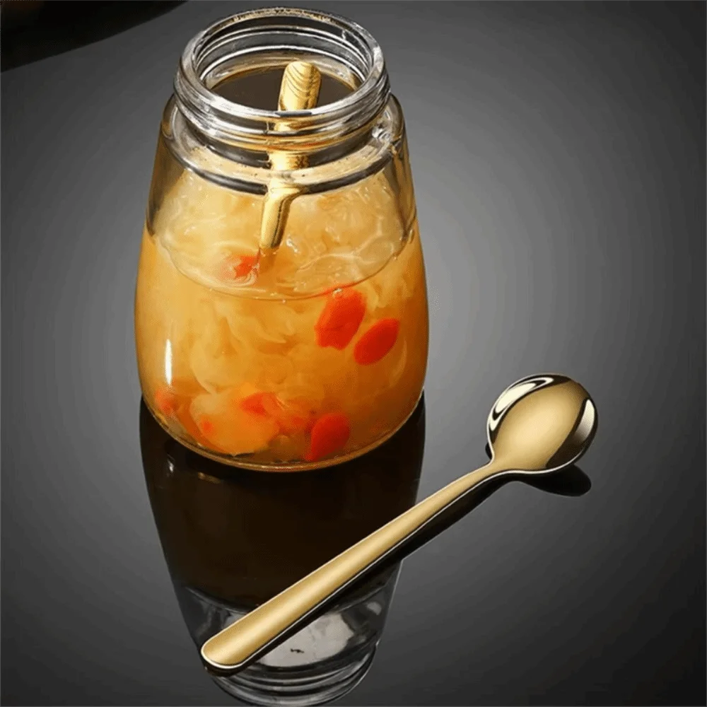 

10pcs Multipurpose Stainless Steel Tiny Spoon Durable Smooth Surface Mini Coffee Spoon Rust-proof Seasoning Spoon Dessert