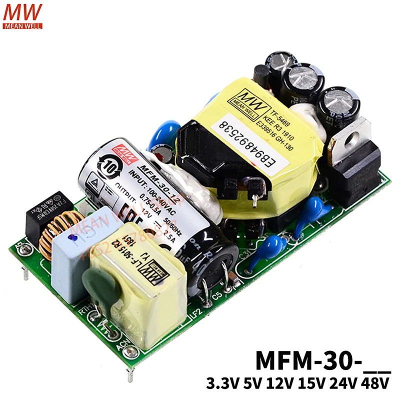 Original MEAN WELL 30W High Reliable Green On Board Type MFM-30-5 MFM-30-12 MFM-30-15 MFM-30-24 MFM-30-48