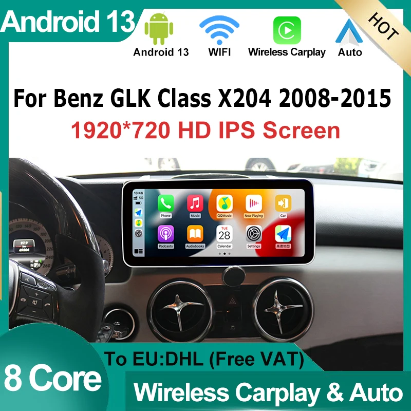 

GPS Navigation For Mercedes Benz GLK X204 08-15 Factory Price Android AUTO Carplay Car Video Player Bluetooth Multimedia Screen