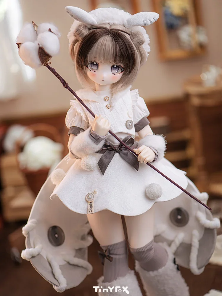 Tinyfox Tailor Moth Fluffy Rongrong Floss For Embroidery Mjd Dolls With Movable Joints Macoco Bjd4 Points Bjd Doll 2d Pre-sale