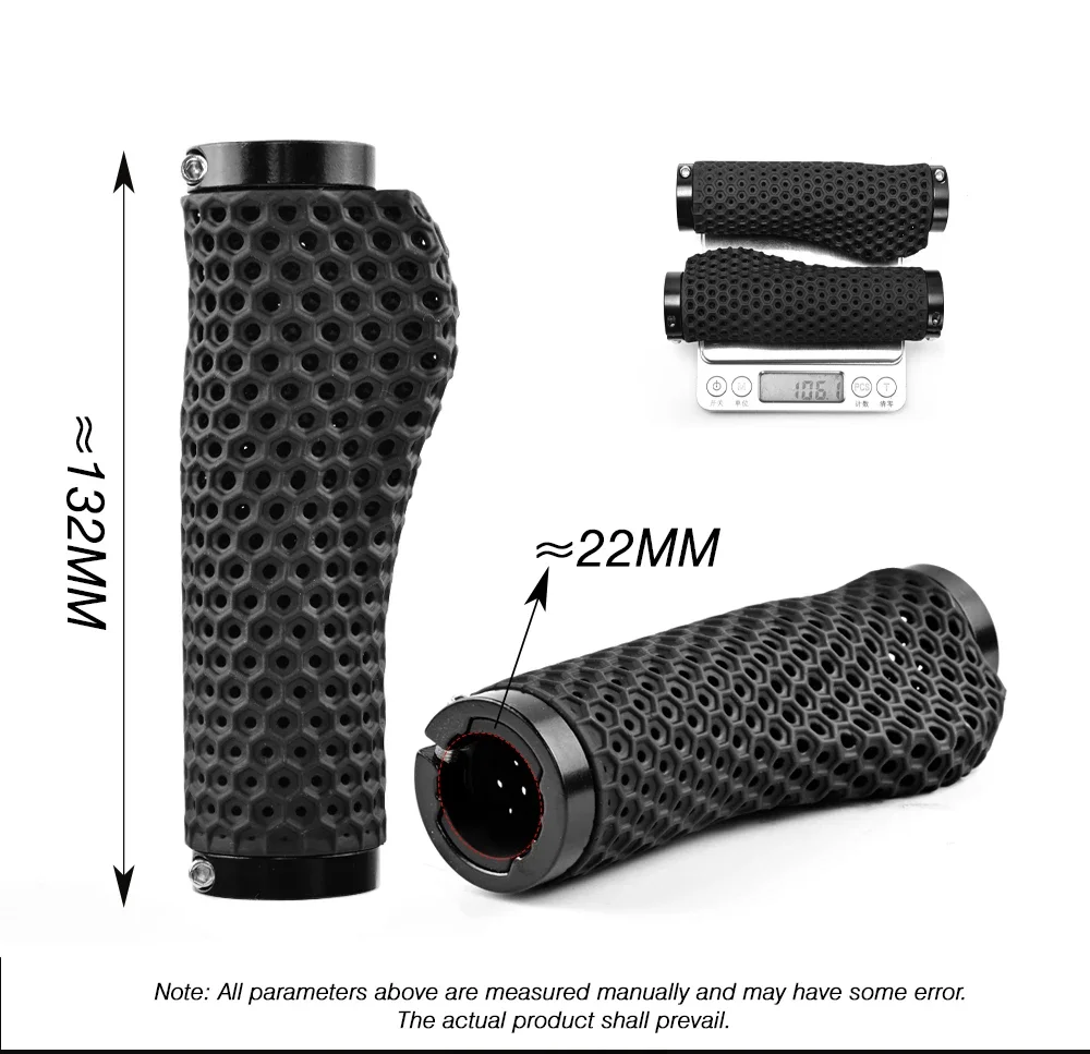 GOLDIX Premium 3D-gepresste Lenkergriffe, rutschfest, stoßdämpfend, MTB-Fahrradlenker-Schutz, Fahrradzubehör – Detail 2
