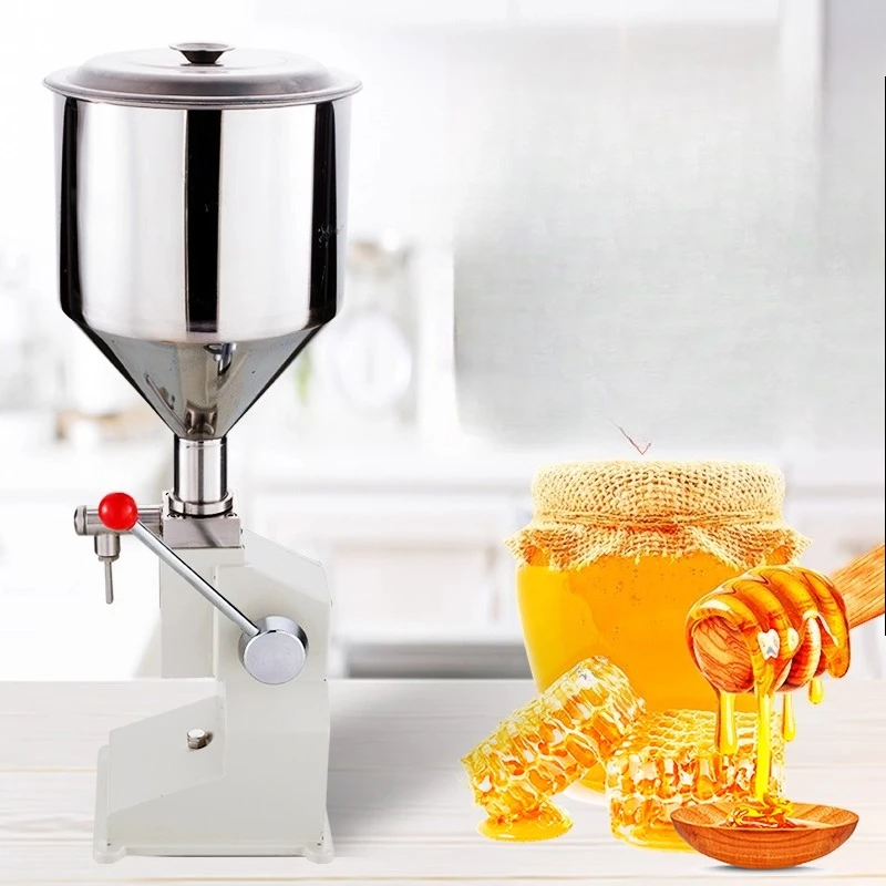 Manual Hand Pressure Paste Honey Quantitative Liquid Bottle Liquid Beverage Liquid Filling Machine Manual 5-100ml Uncharged