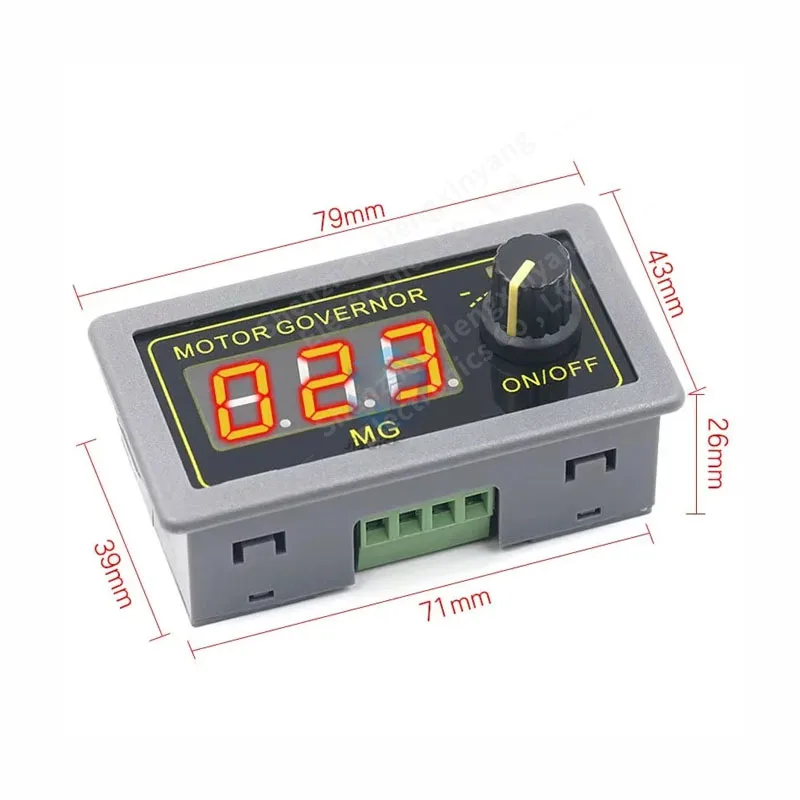 DC 5-30V 12v 24v 5A DC Motor Controller PWM Adjustable Speed Digital display encoder duty ratio frequency MAX 15A ZK-MG