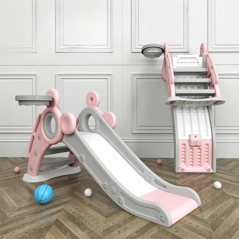 

Toddler Kids Indoor Foldable Slide Plastic Baby 1 Year Gift Home Preschool Playroom Safe Compact Easy Storage Slides Household