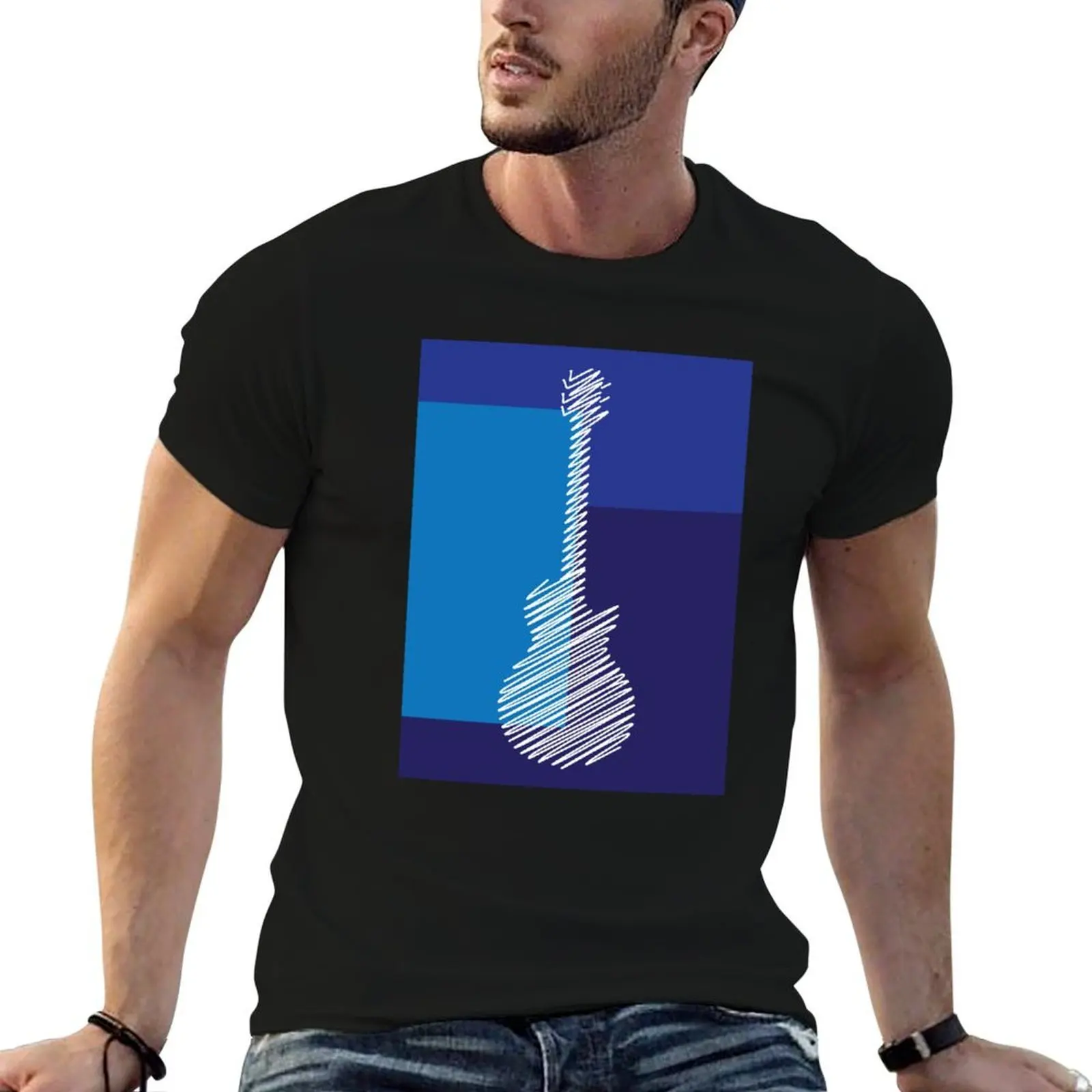 Guitar Art 7 - Electric Guitar Art For Rock Guitar Lover T-Shirt customs design your own hippie clothes mens t shirt graphic
