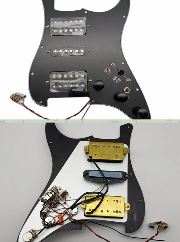 

HSH Guitar Pickguard 4 Single Cut Toggle Alnico V Pickups Loaded Multifunction Switch Guitar Parts Accessories
