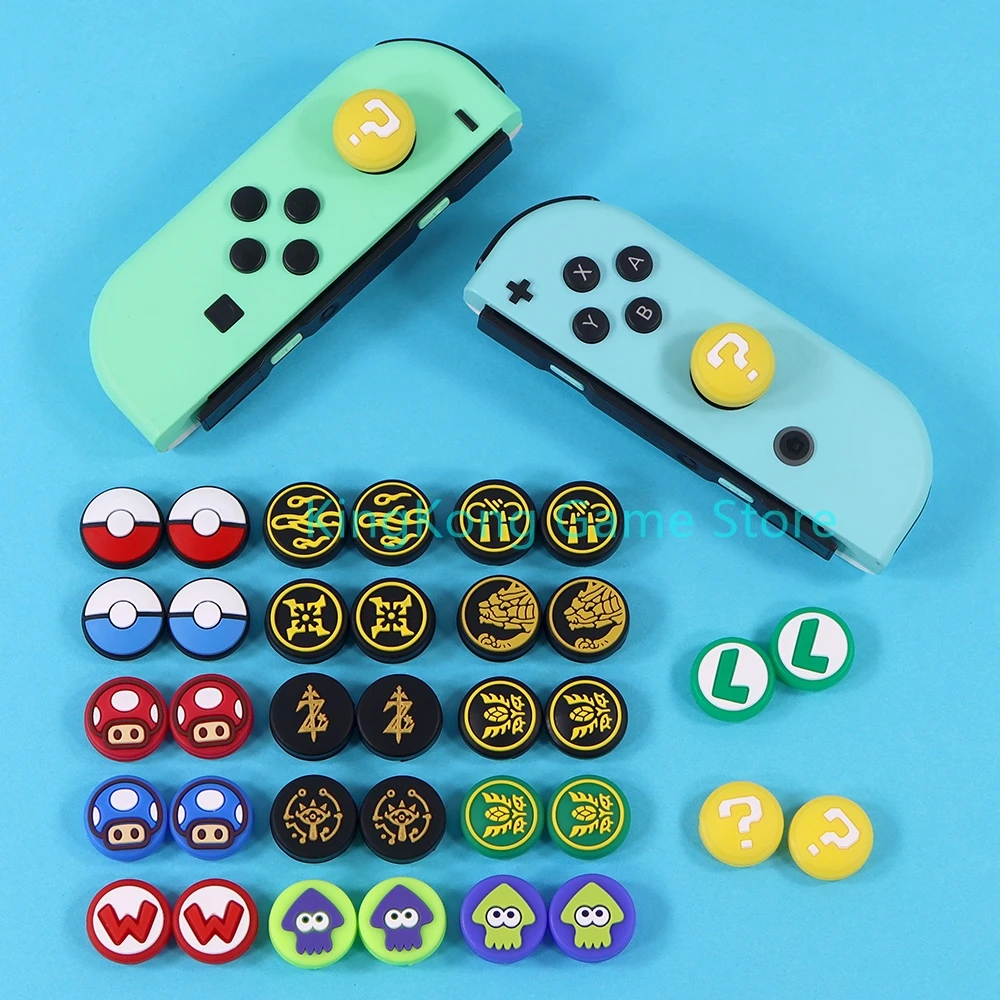20PCS Silicone Joystick Cap Cover For NS Switch Analog Thumb Stick Grips Protection Caps For Nintend Switch Joy Con Accessories