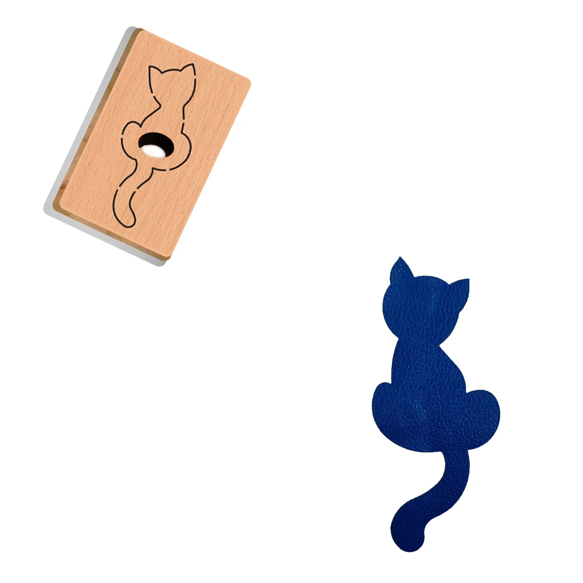 

1 шт., 4 см, форма для вырезания из кожи в виде кошки, для ножа или вырубного пресса, для рукоделия и DIY