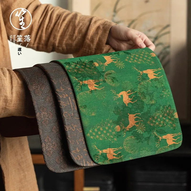 

Luoeng Xiangyun Silk Tea Ceremony Mat Dry Fong Table Flag New Chinese Zen Sle Tea Brewing High End Tea Accories