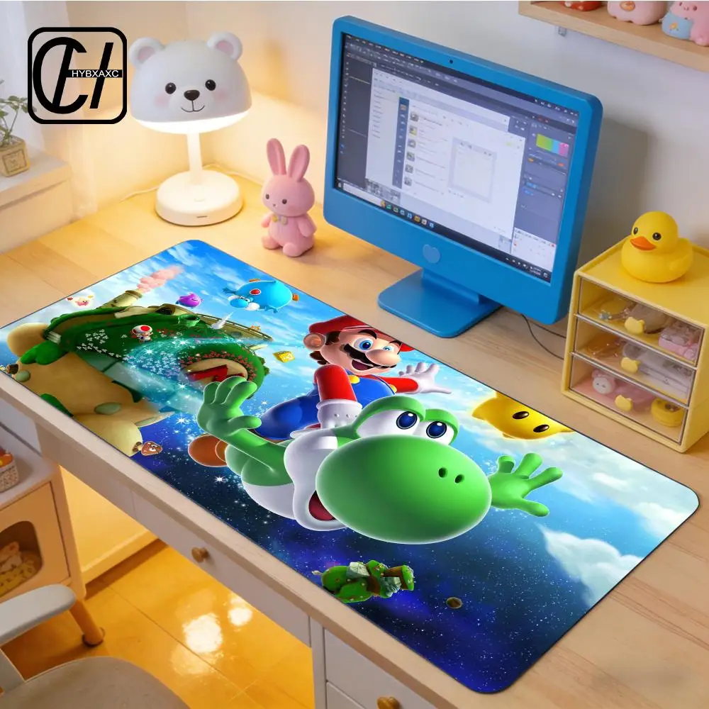 Game S-Super M-Mario Mouse Pad E-Sports Gaming Mouse Pad Oversize Personalized Desk Pad Keyboard Mouse Pad Carpet HYBXXC