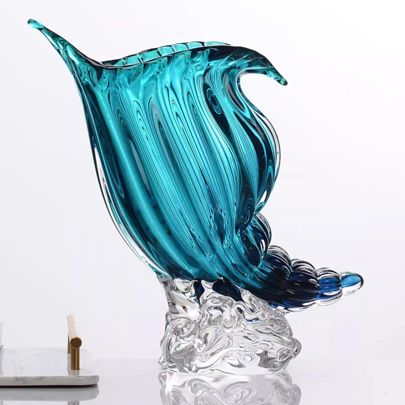 

Light luxury simple style high-end glazed ornament, living room entrance desktop gift ornament